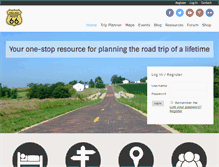 Tablet Screenshot of drivingroute66.com